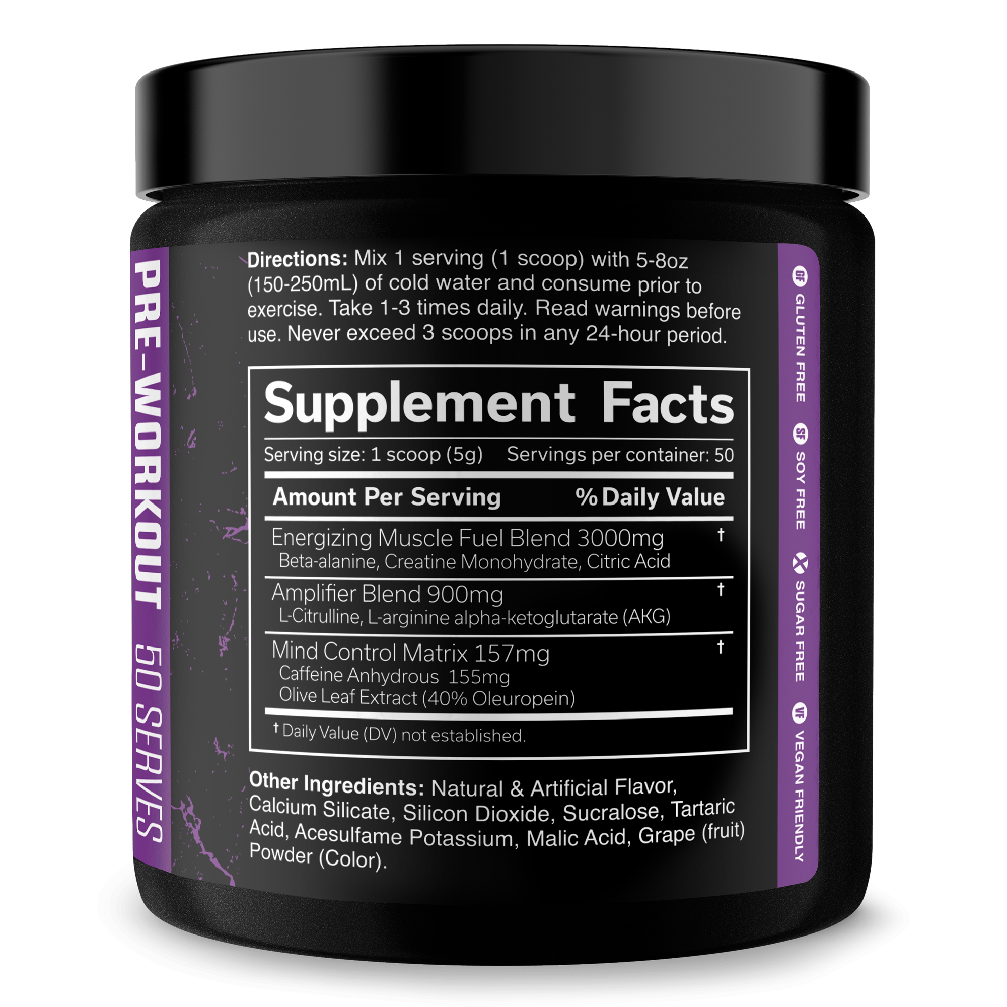 Pre Workout Energy Fitness Supplement