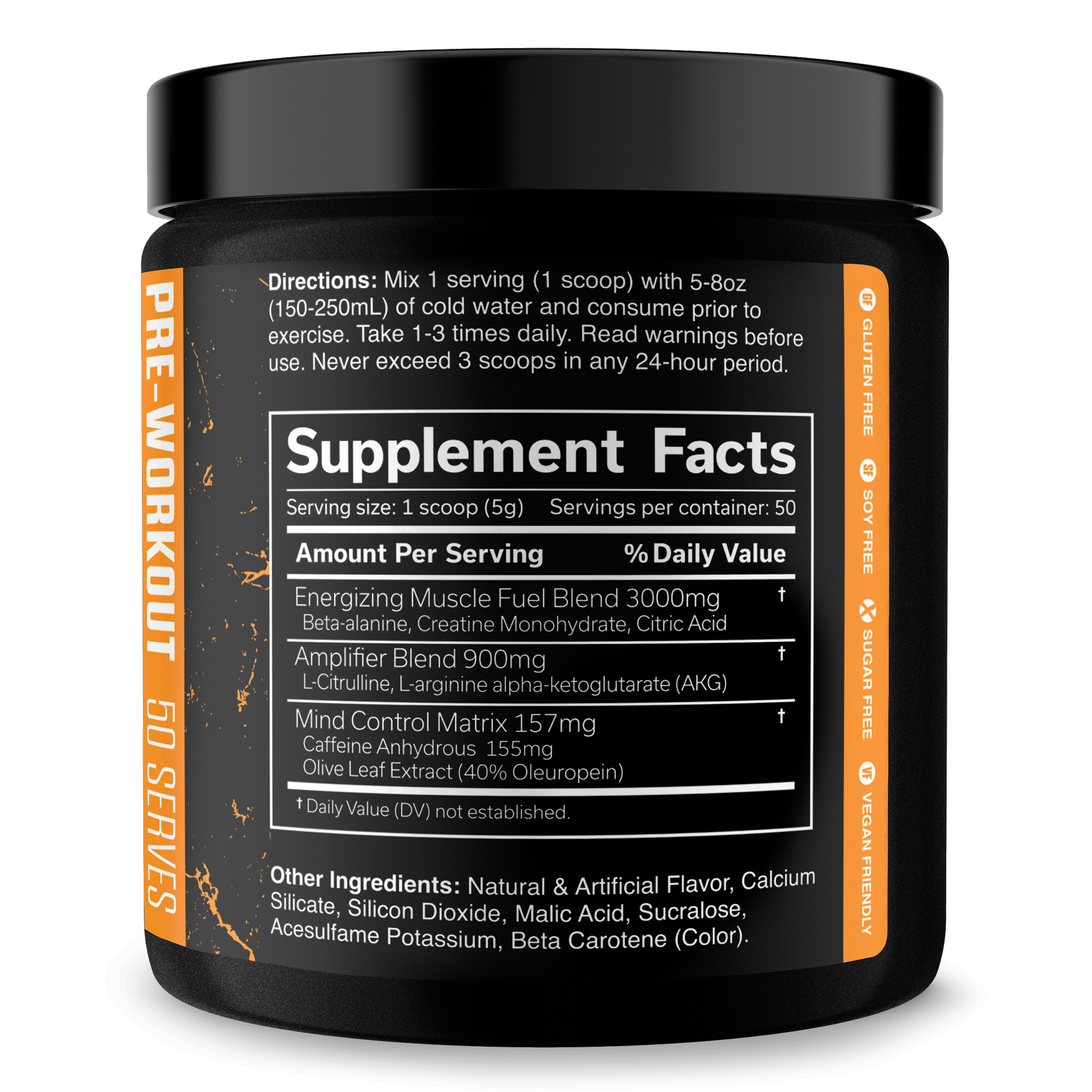 Pre Workout Energy Fitness Supplement