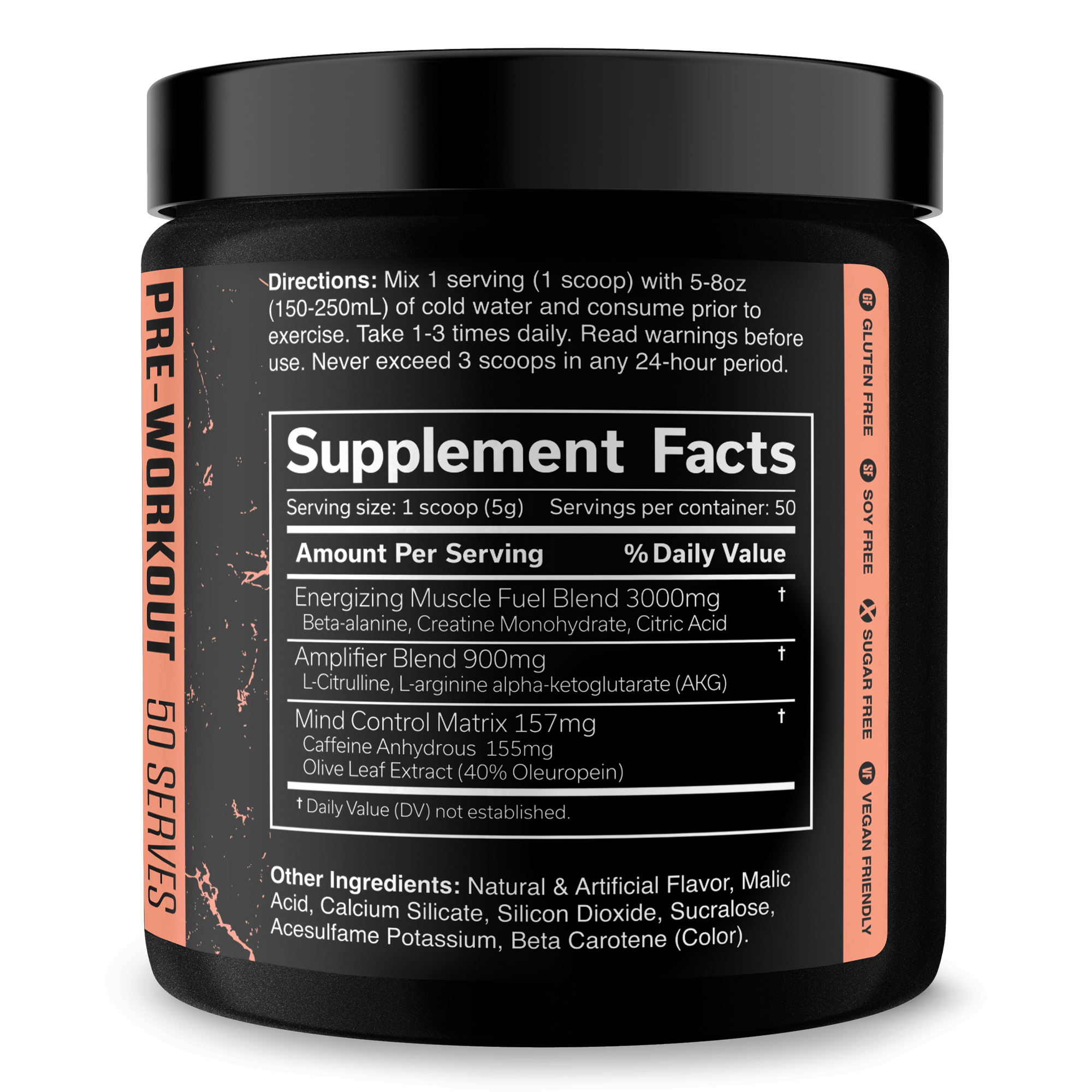 Pre Workout Energy Fitness Supplement