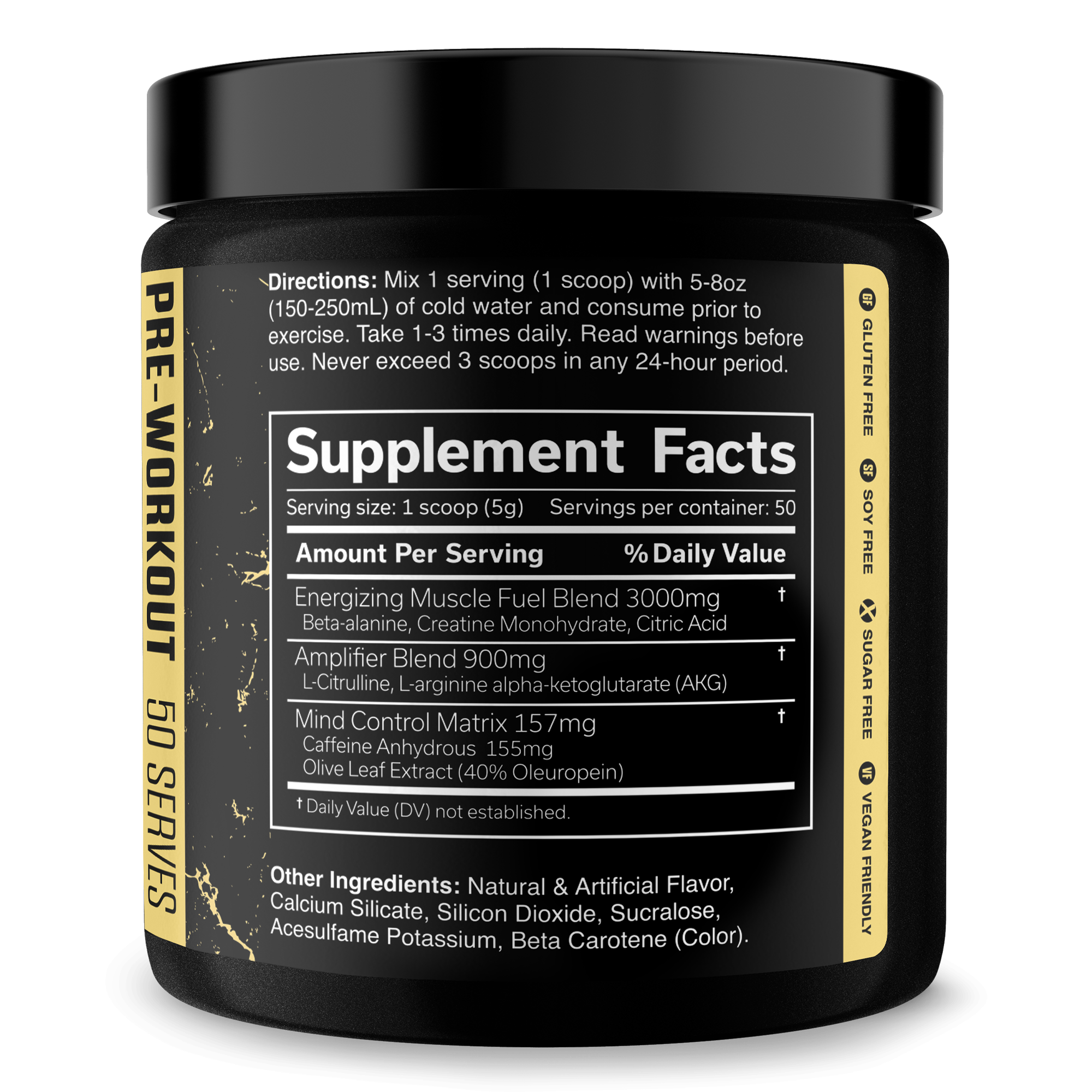 Pre Workout Energy Fitness Supplement