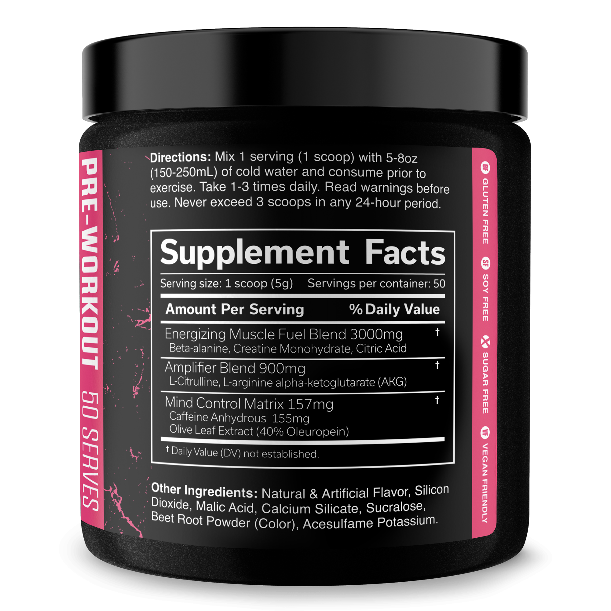 Pre Workout Energy Fitness Supplement