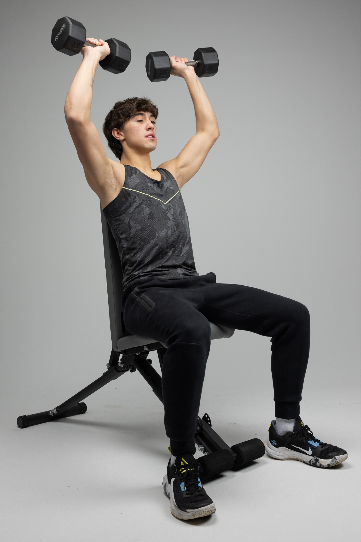 Octo Rubber Dumbbell Single Weight Training Equipment