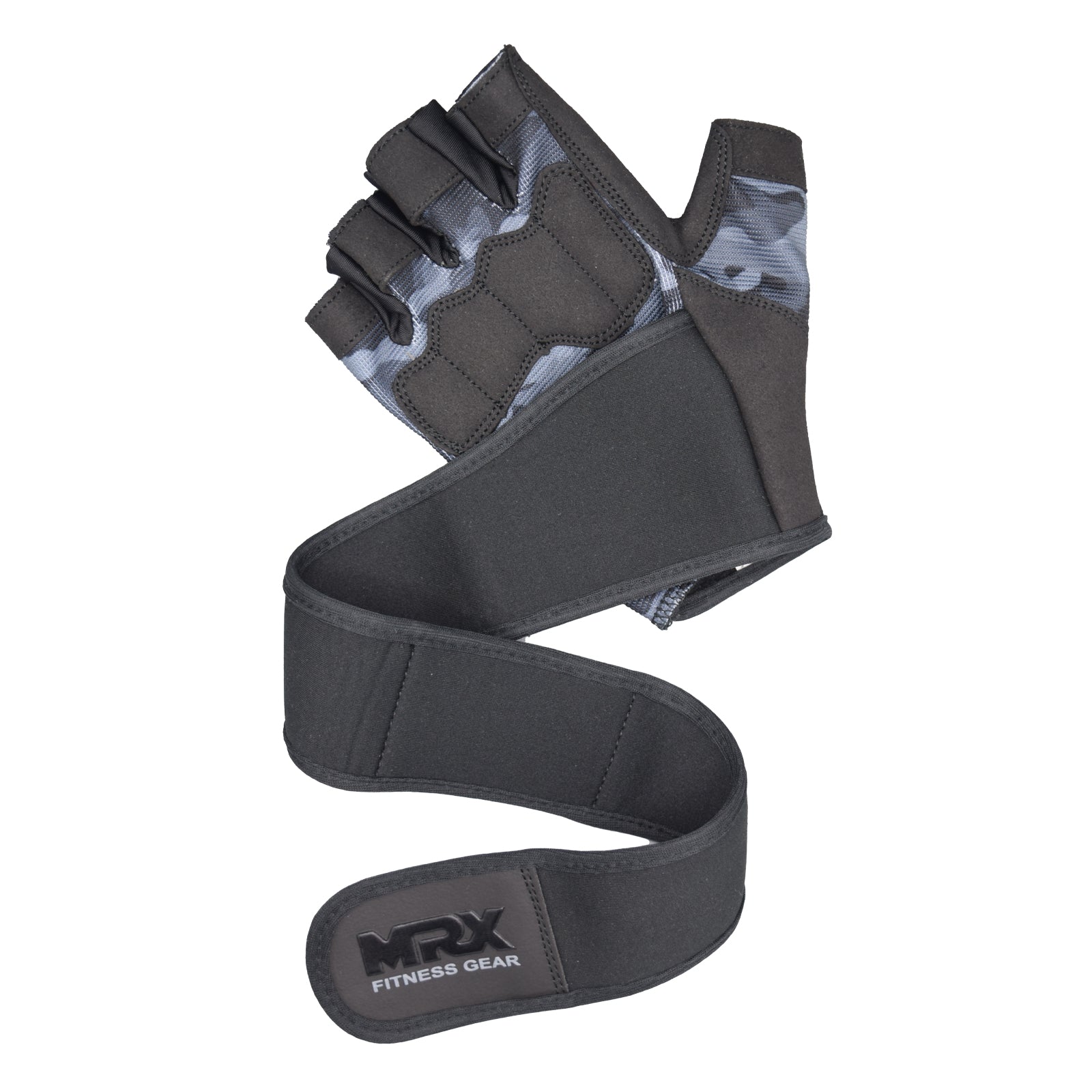 Weightlifting Gloves Long Wrist Strap Gym Training