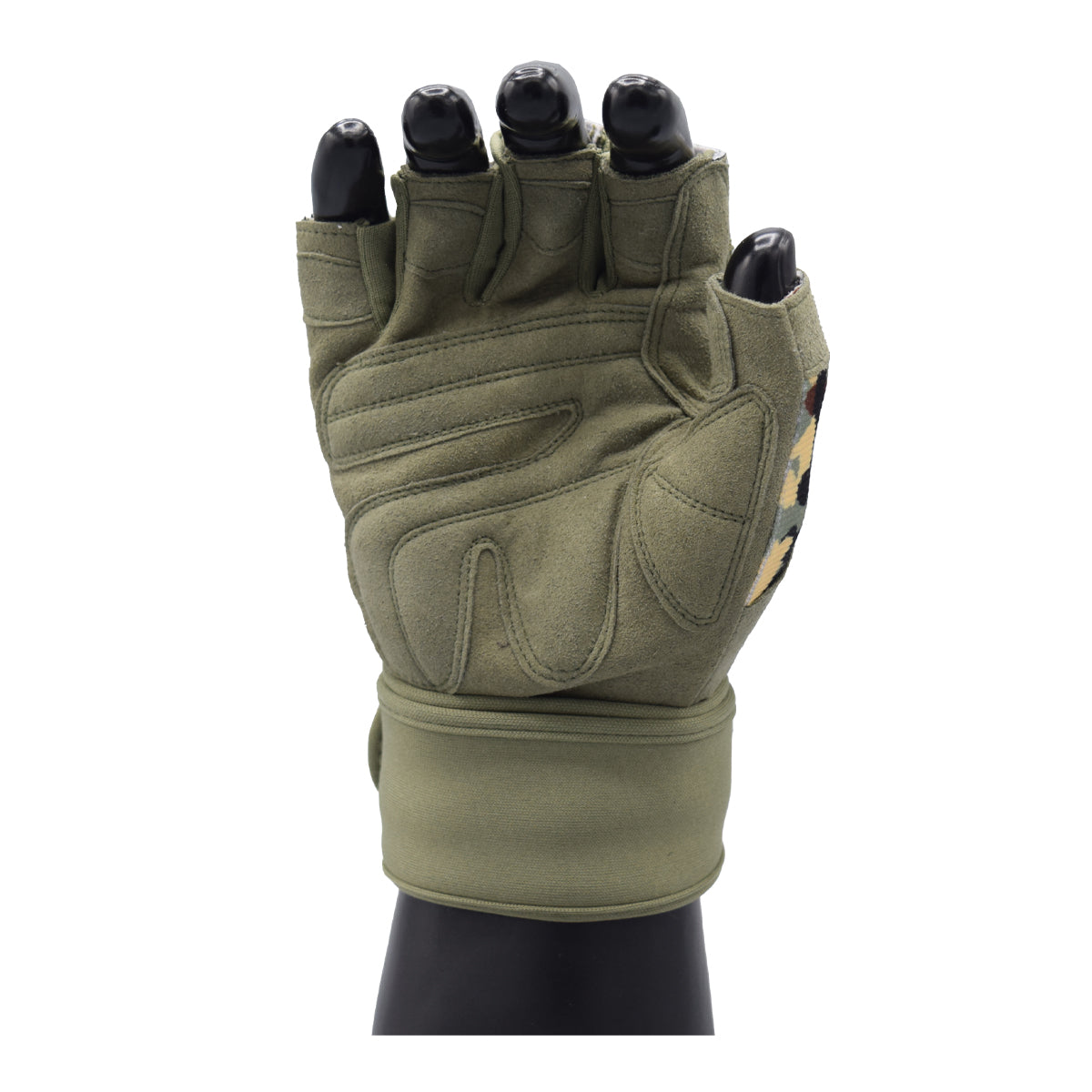 Weightlifting Gloves Long Wrist Strap Gym Training