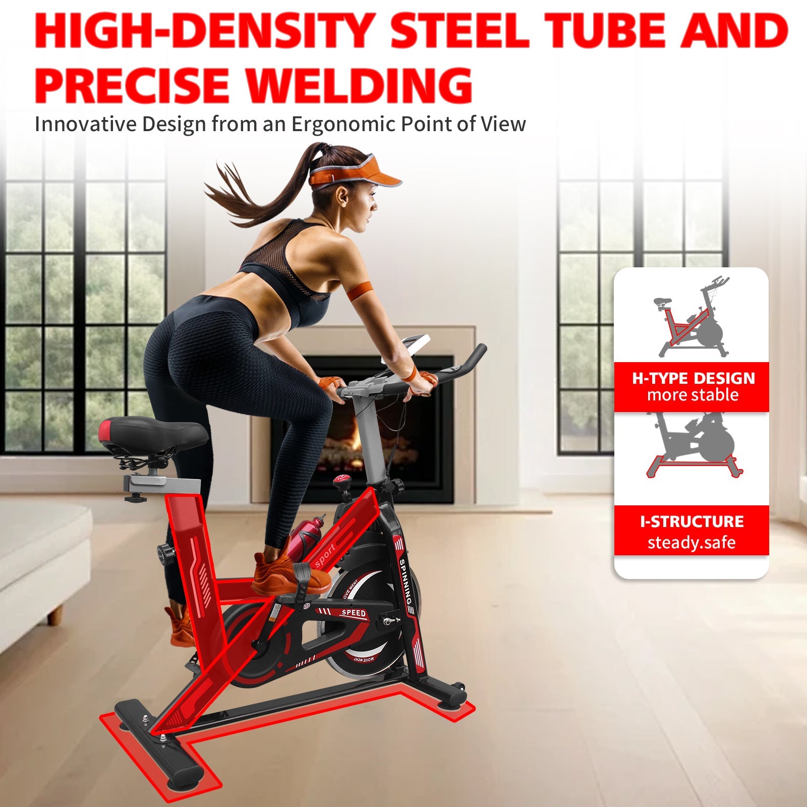 Indoor Exercise Bike Comfortable Seat Cushion Home Cycling