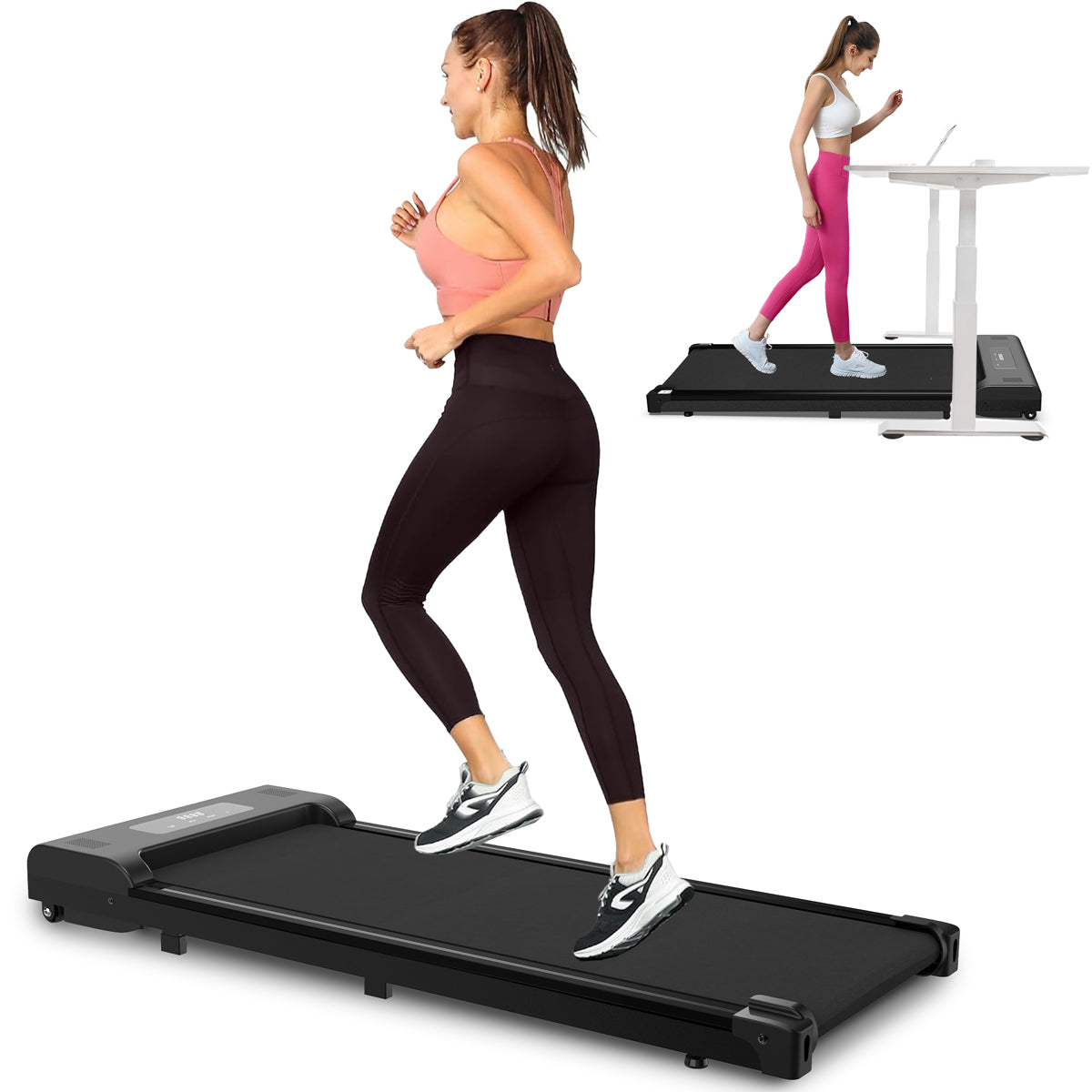 Under Desk Treadmill Portable Walking Pad LED Display