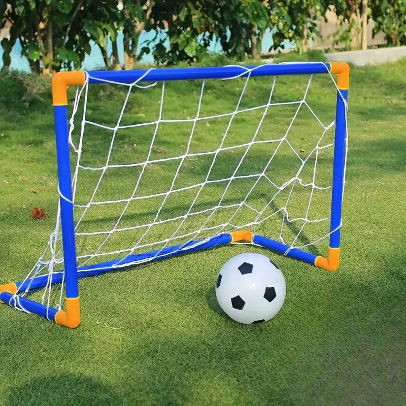 Mini Foldable Soccer Set Detachable Posts Kids Outdoor