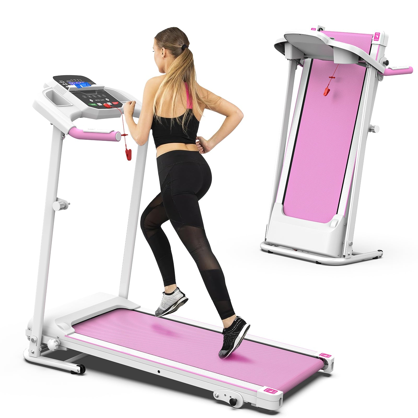 Foldable 2.5HP Electric Treadmill Home Gym Running Machine