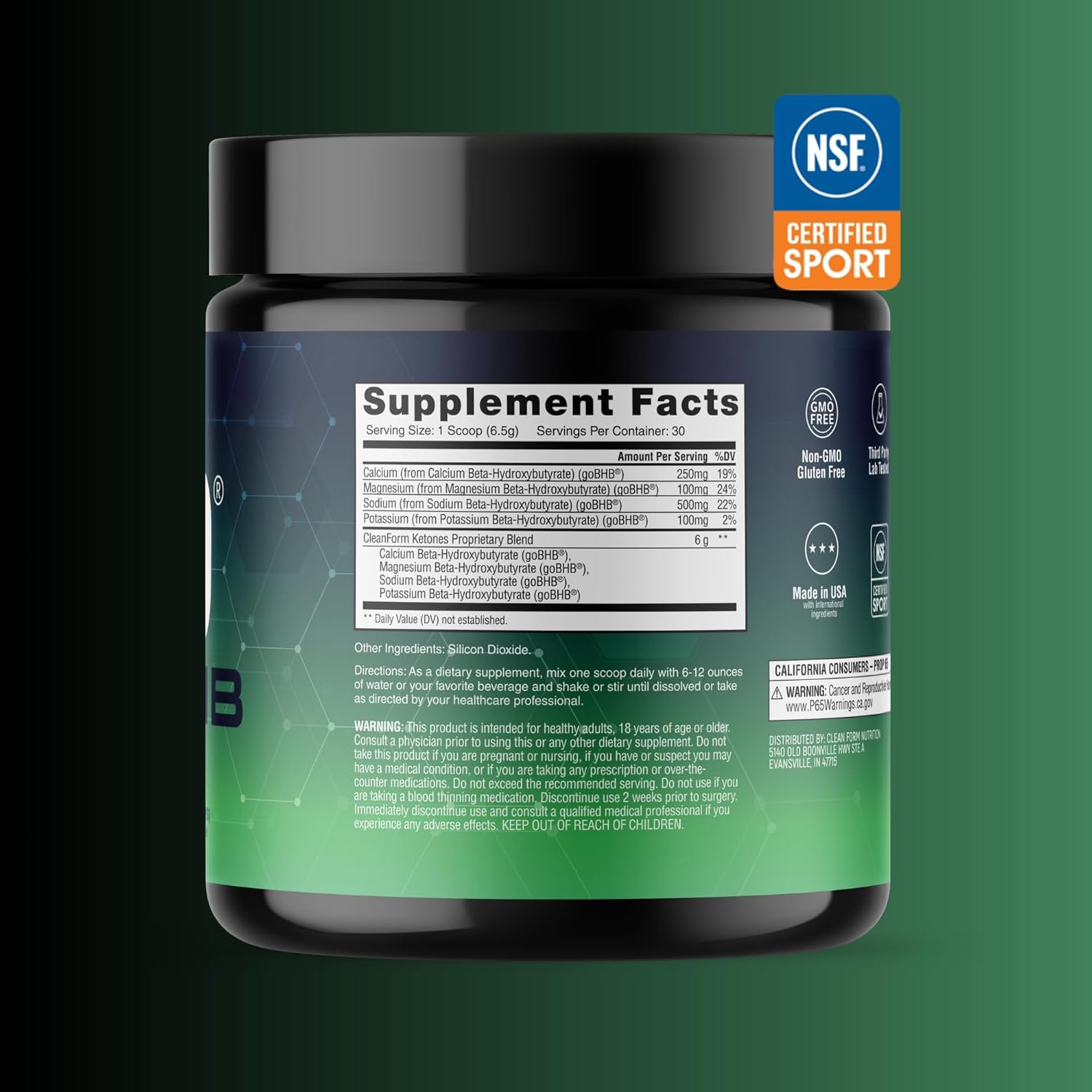 Ketone Supplement Fitness Energy Support Formula