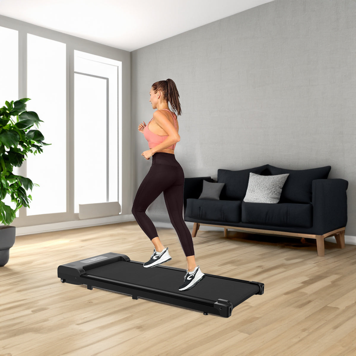 Under Desk Treadmill Portable Walking Pad LED Display