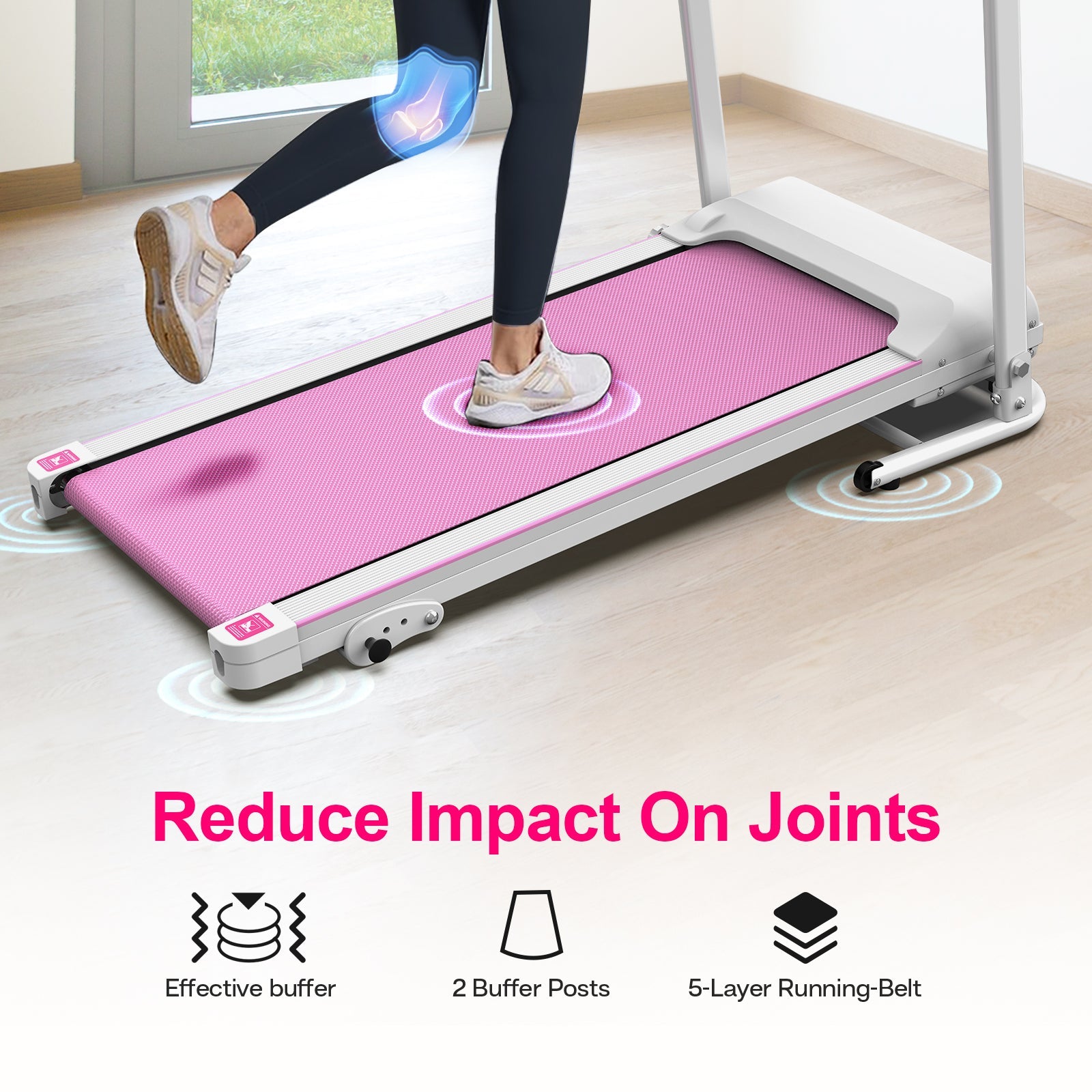 Foldable 2.5HP Electric Treadmill Home Gym Running Machine
