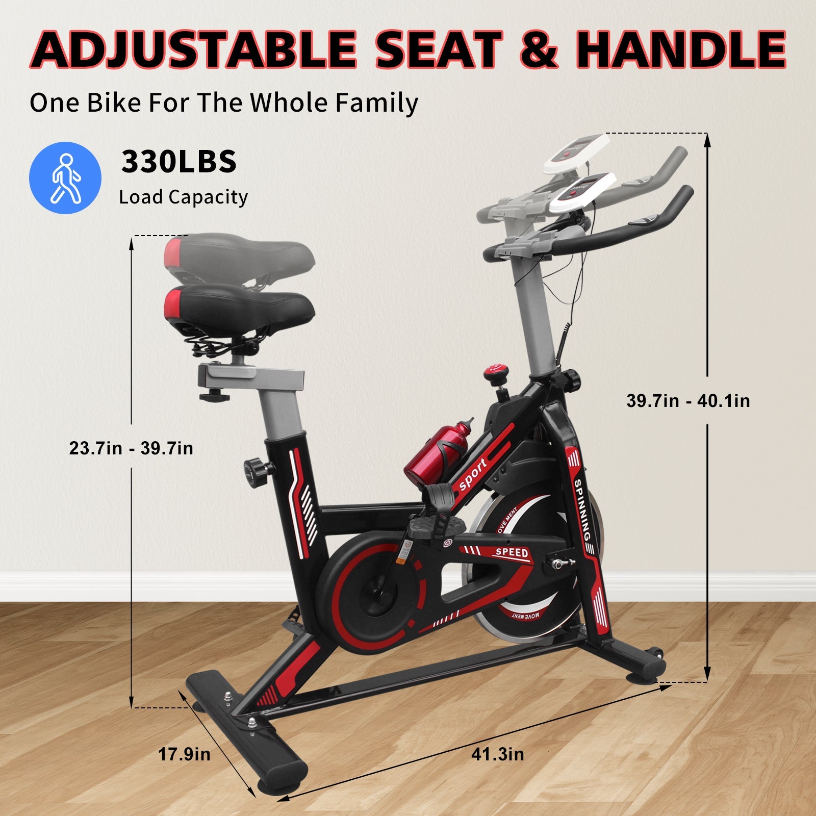 Indoor Exercise Bike Comfortable Seat Cushion Home Cycling
