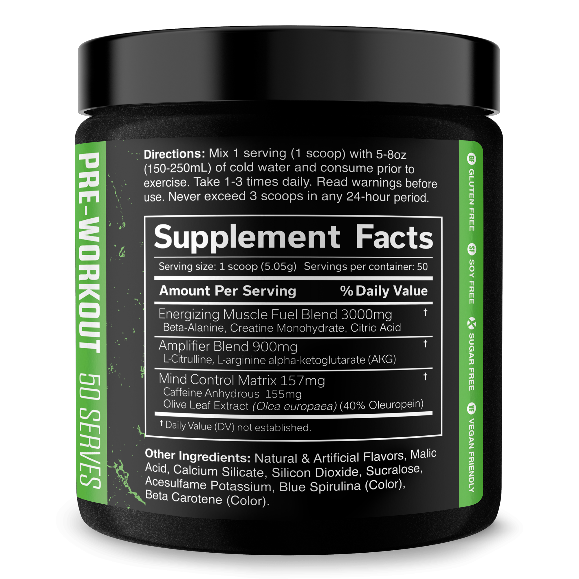 Pre Workout Energy Fitness Supplement