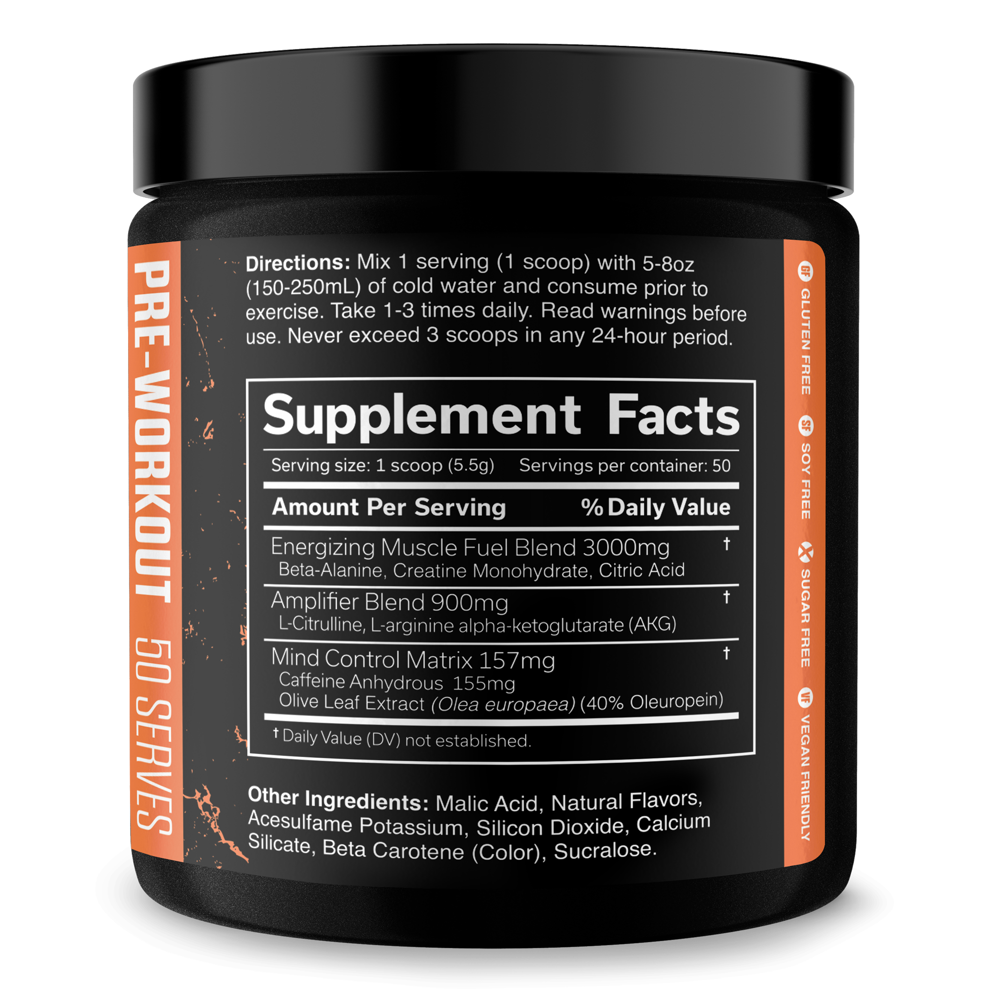 Pre Workout Energy Fitness Supplement