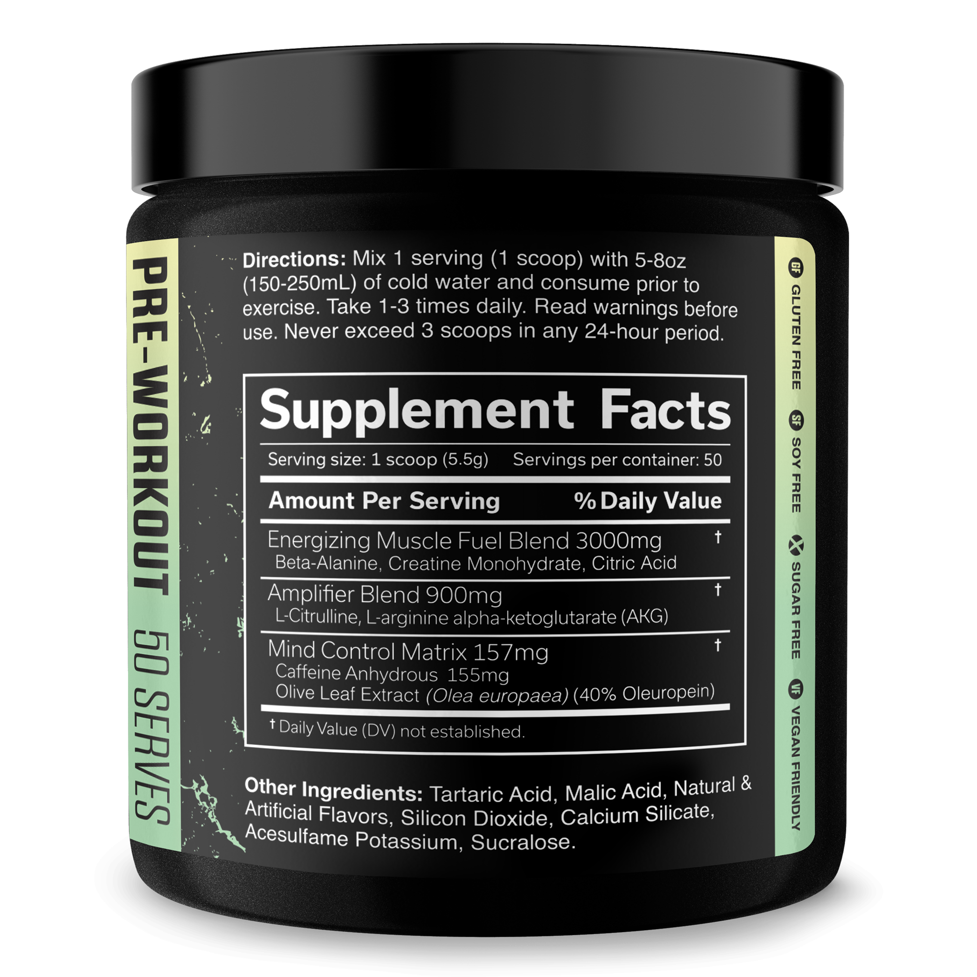 Pre Workout Energy Fitness Supplement
