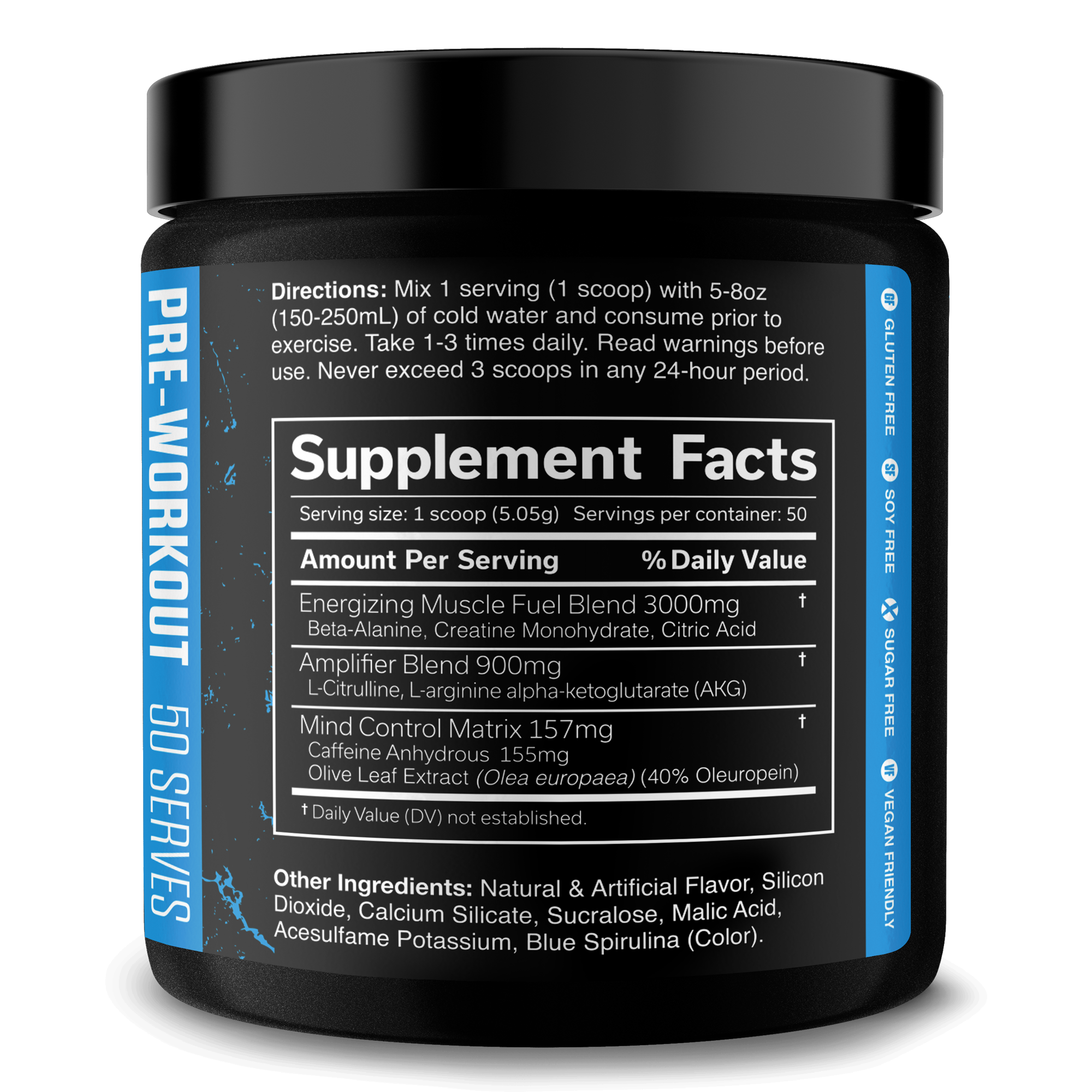 Pre Workout Energy Fitness Supplement