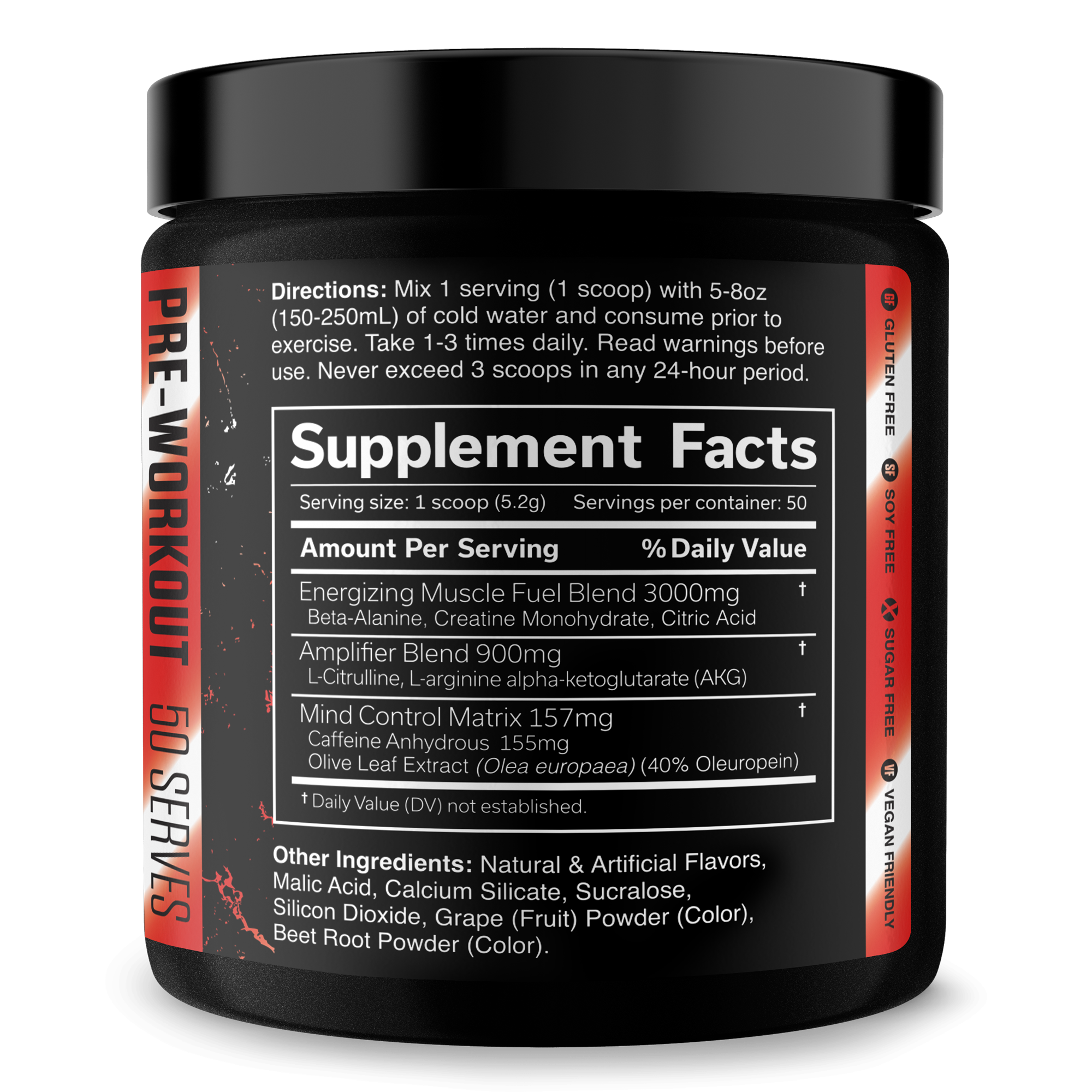 Pre Workout Energy Fitness Supplement
