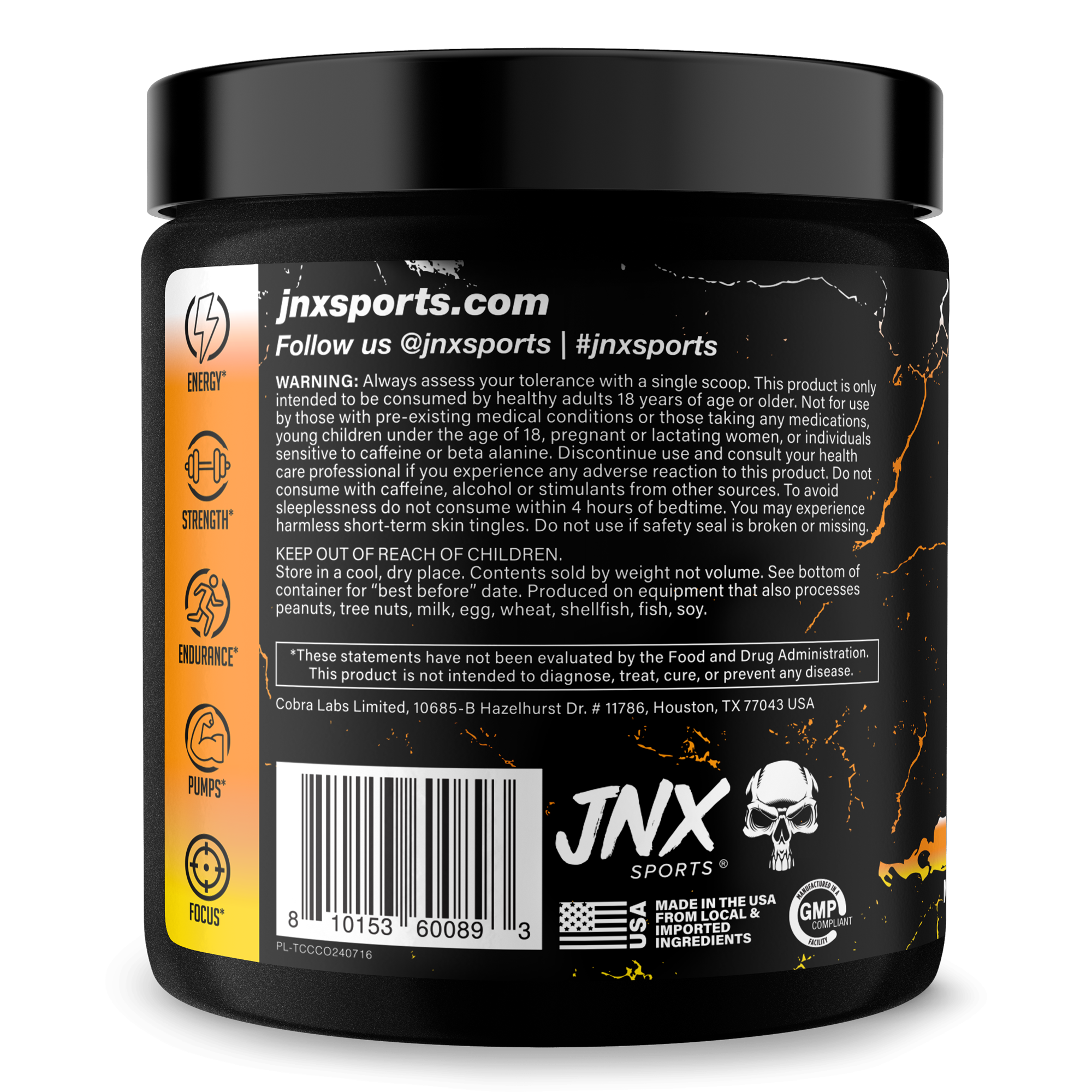 Pre Workout Energy Fitness Supplement