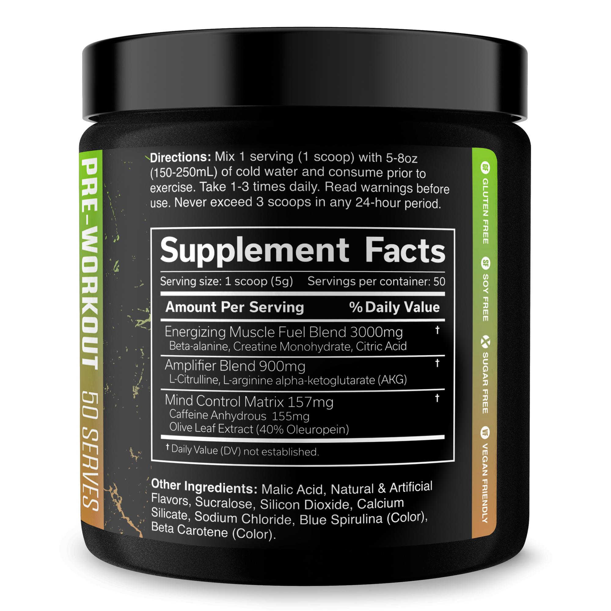 Pre Workout Energy Fitness Supplement
