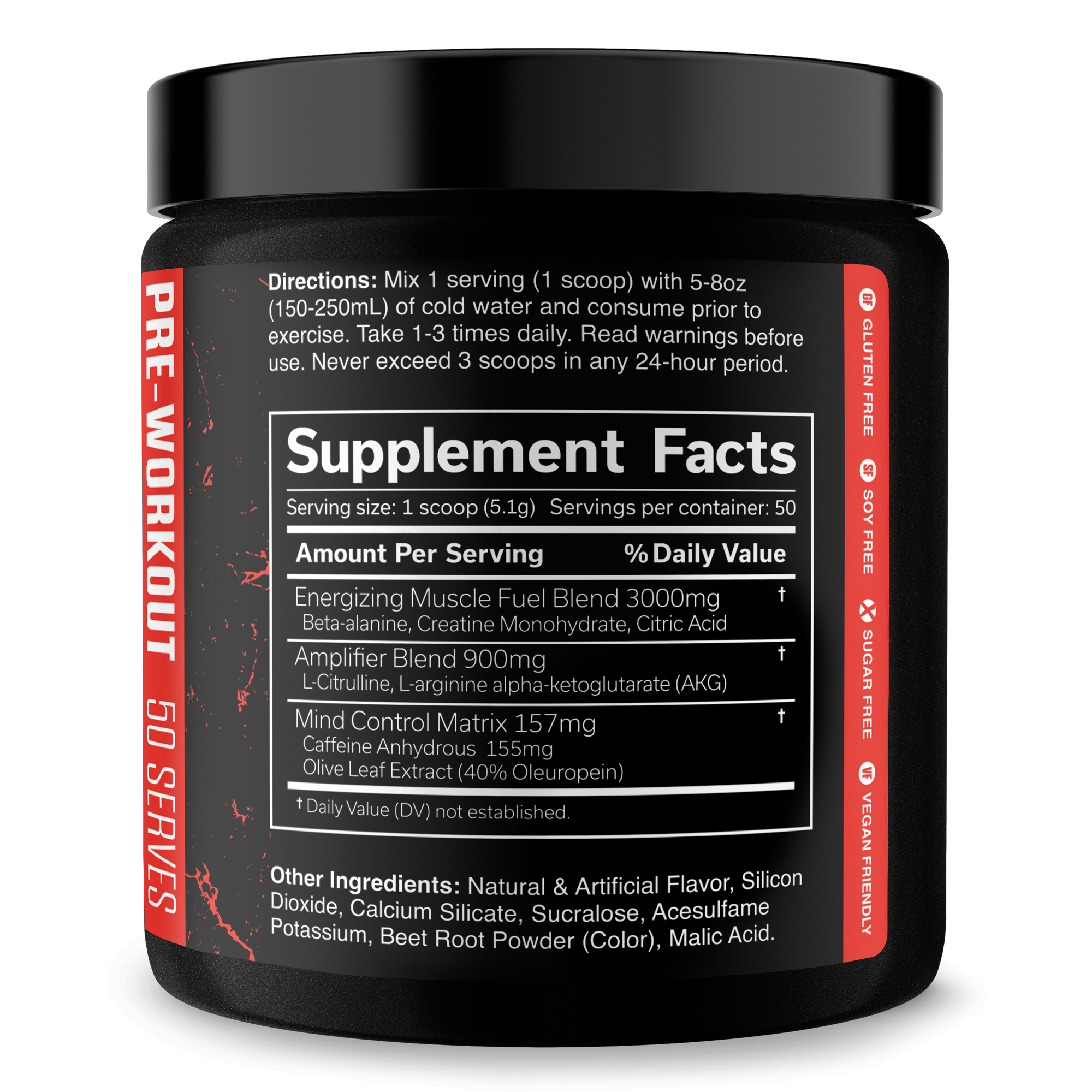 Pre Workout Energy Fitness Supplement