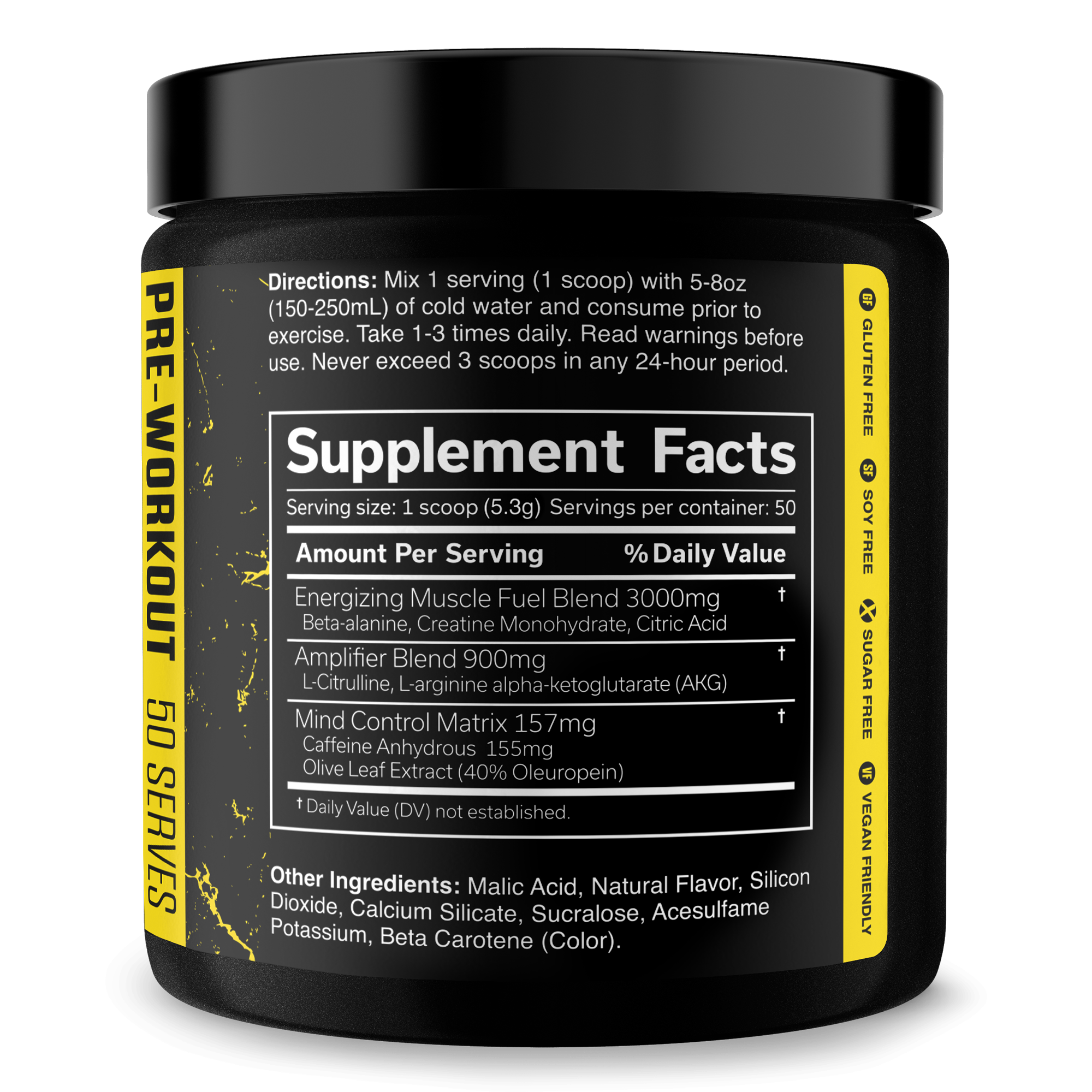 Pre Workout Energy Fitness Supplement