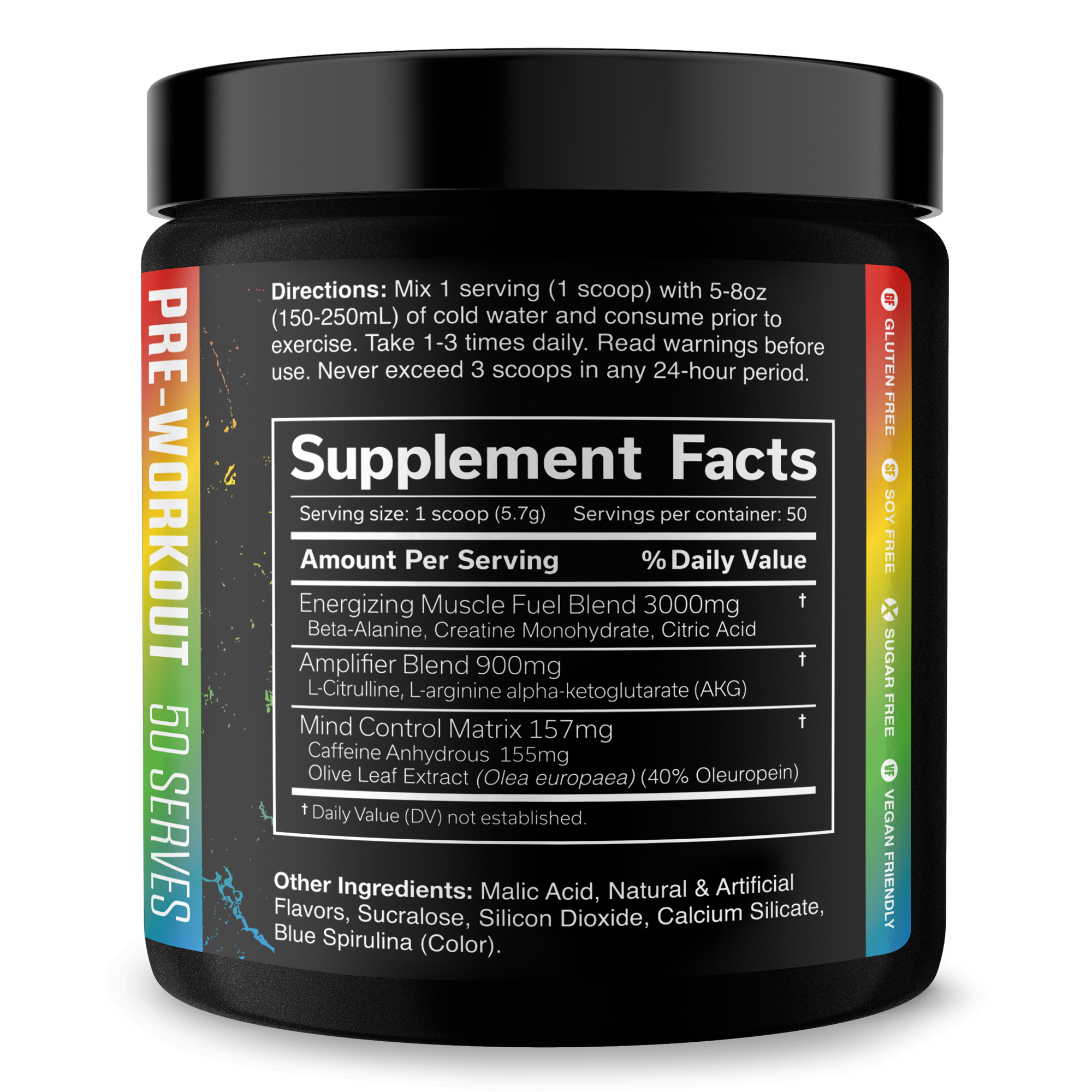 Pre Workout Energy Fitness Supplement