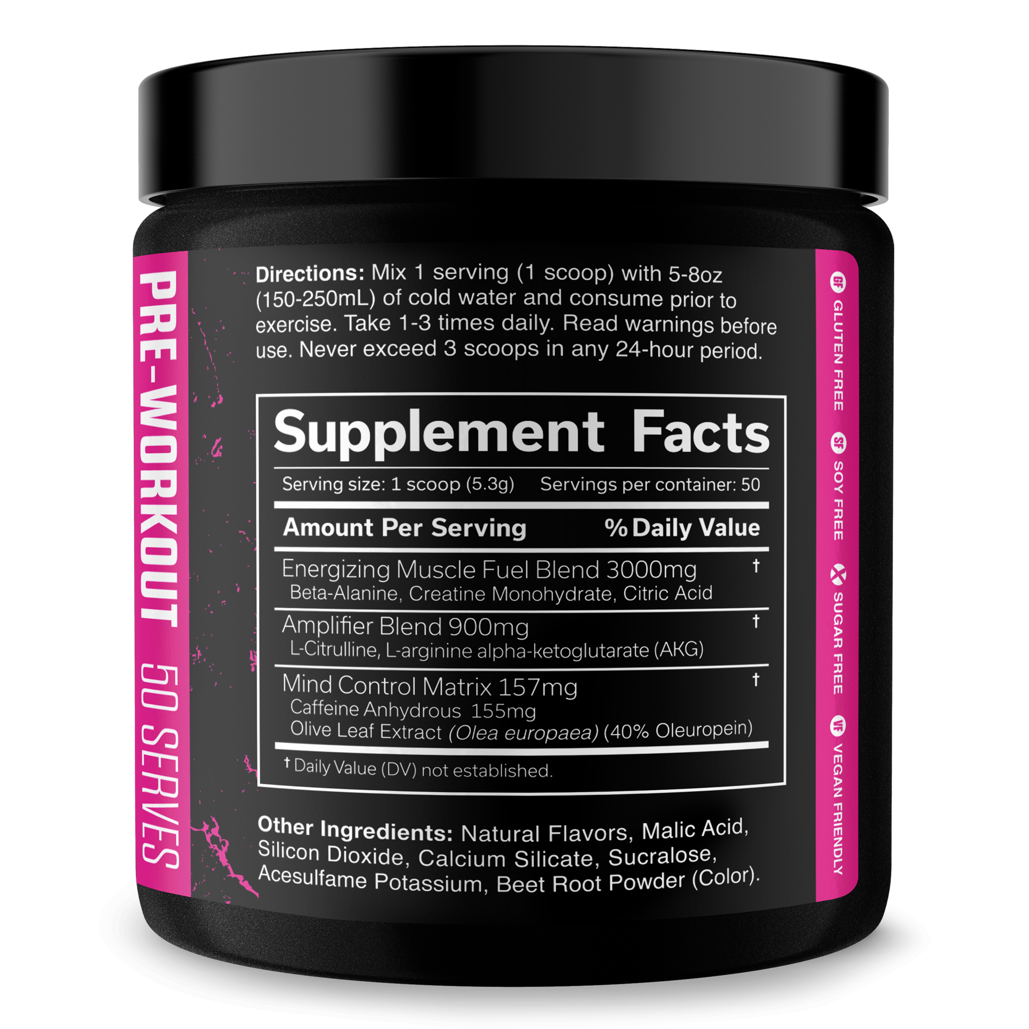 Pre Workout Energy Fitness Supplement