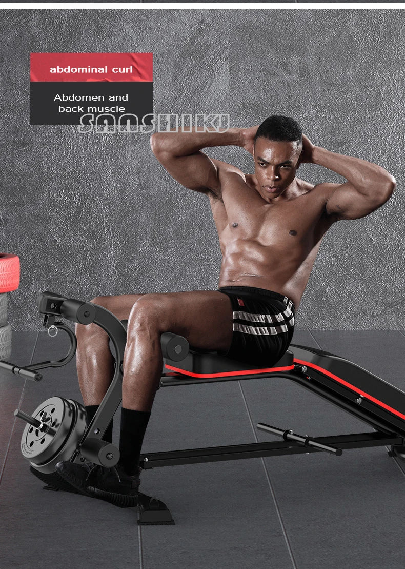 Multi Function Weightlifting Bench Home Fitness Training Stool