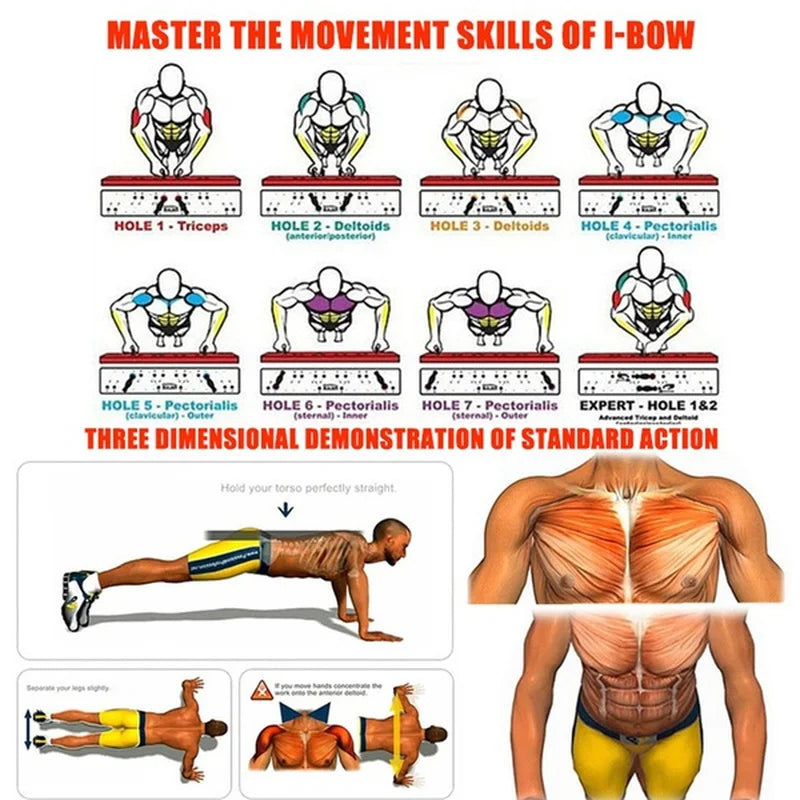 Portable Foldable Push Up Board Fitness Training Equipment