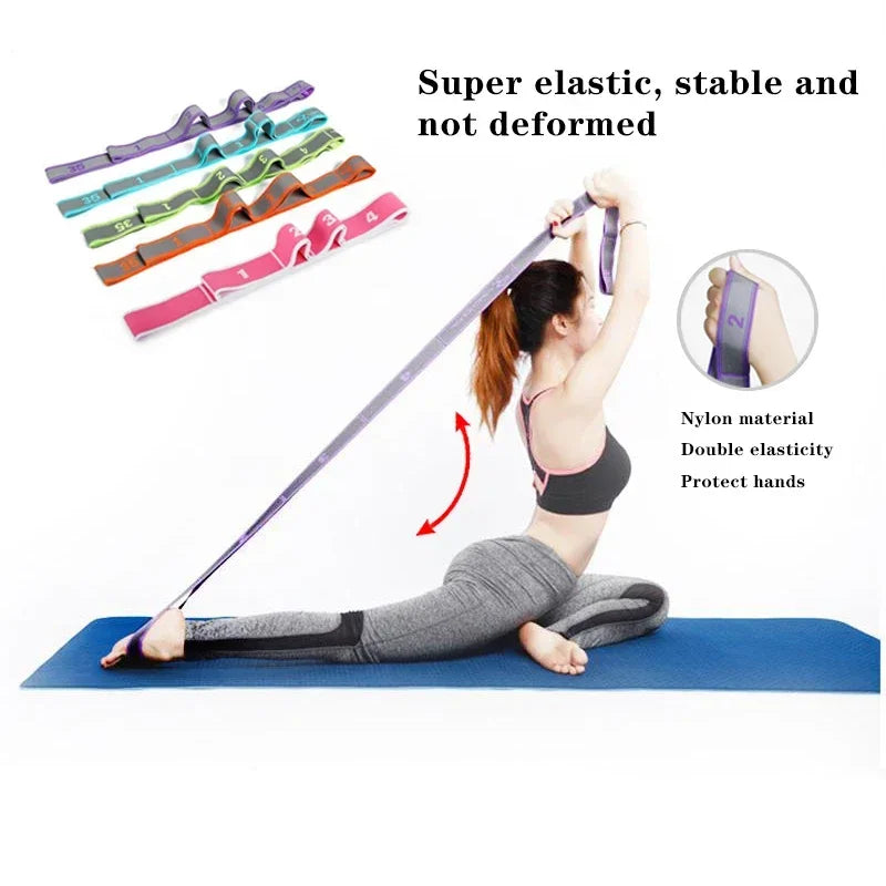 Yoga Pull Strap Elastic Resistance Band Stretching Tool