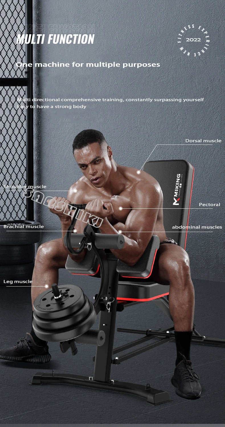 Multi Function Weightlifting Bench Home Fitness Training Stool