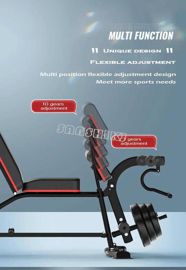 Multi Function Weightlifting Bench Home Fitness Training Stool