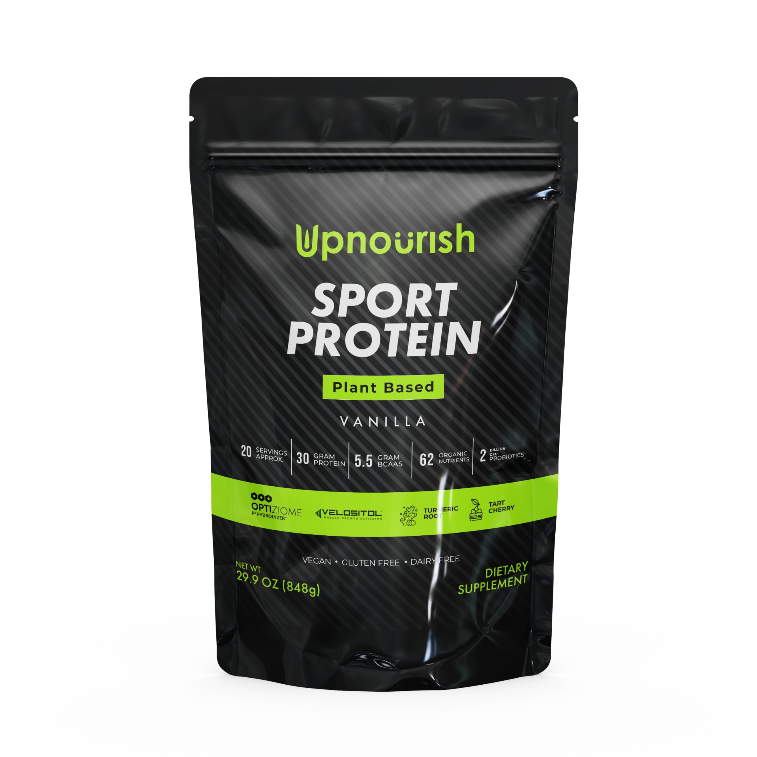 Plant Based Sport Protein Fitness Nutrition Supplement