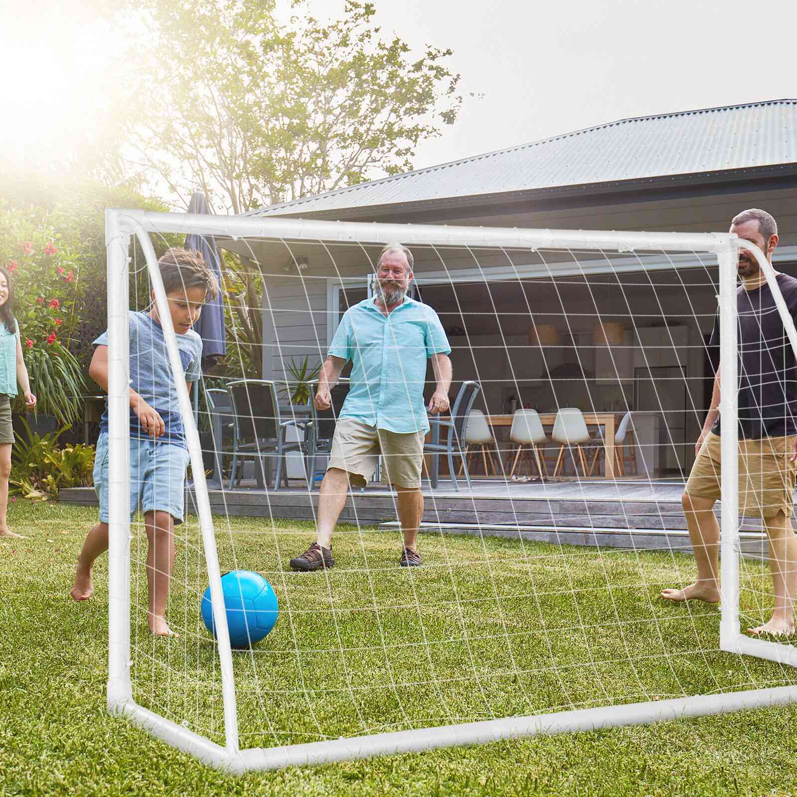 6x4 Feet Soccer Goal Strong UPVC Frame Equipment