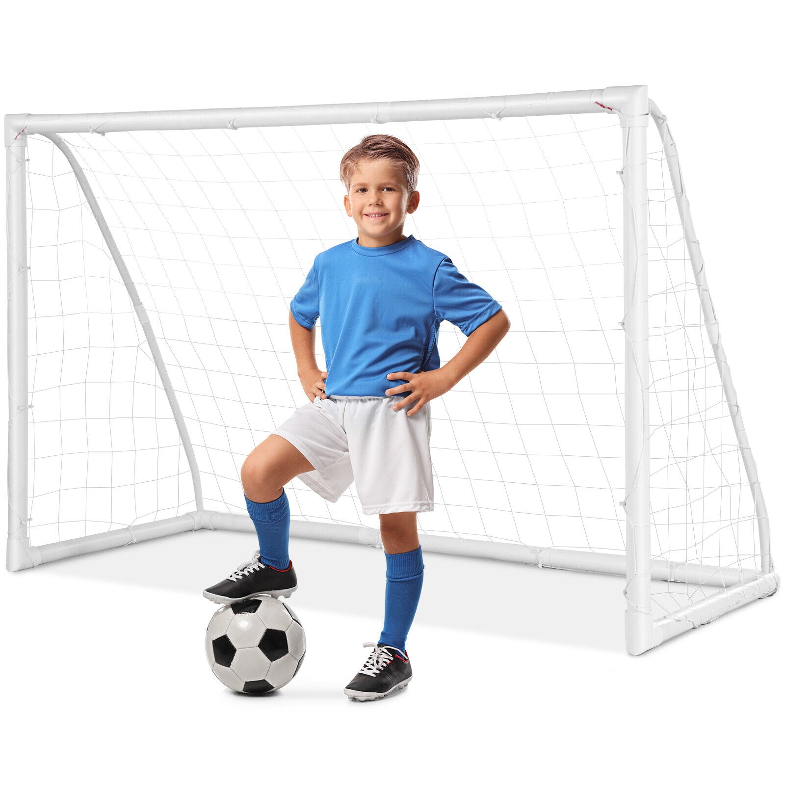 6x4 Feet Soccer Goal Strong UPVC Frame Equipment