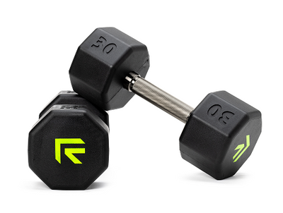 Octo Rubber Dumbbell Single Weight Training Equipment