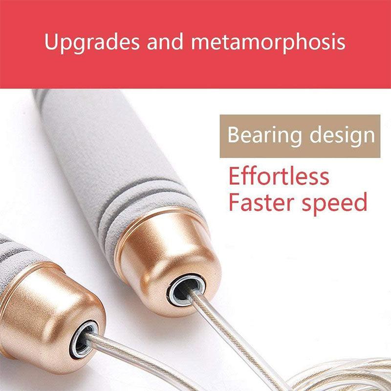 Weighted Steel Wire Jump Rope Anti Slip Handles