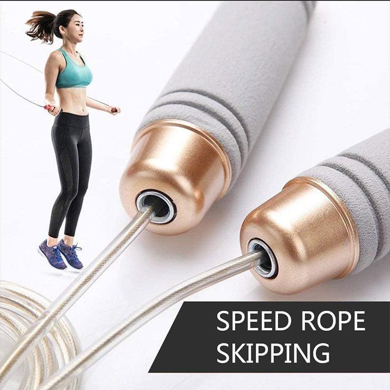 Weighted Steel Wire Jump Rope Anti Slip Handles