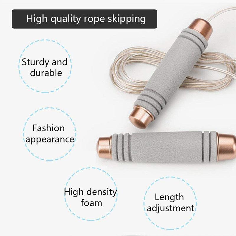 Weighted Steel Wire Jump Rope Anti Slip Handles
