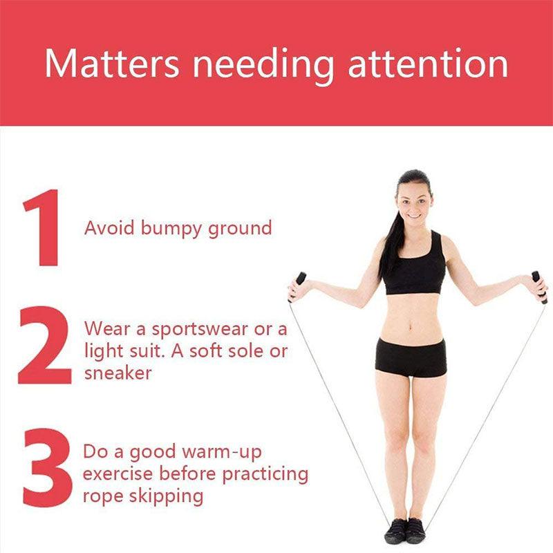 Weighted Steel Wire Jump Rope Anti Slip Handles
