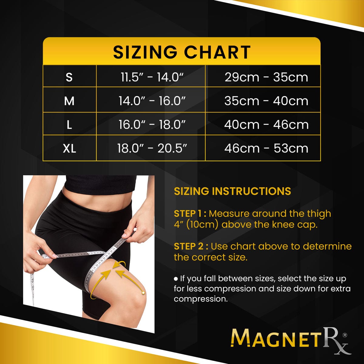 Magnetic Therapy Knee Compression Sleeves Support Pair
