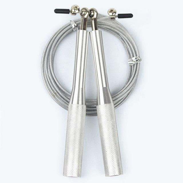 Adjustable Speed Jump Rope Aluminum Handle Fitness Training