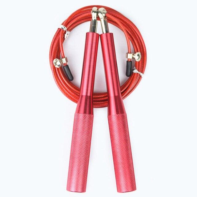 Adjustable Speed Jump Rope Aluminum Handle Fitness Training