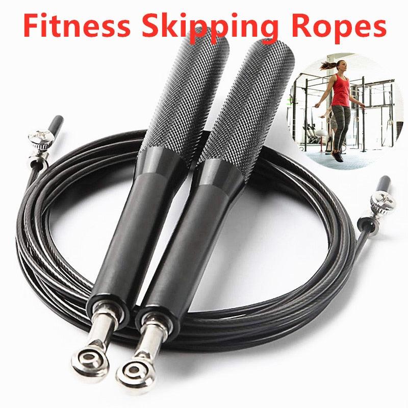 Adjustable Speed Jump Rope Aluminum Handle Fitness Training