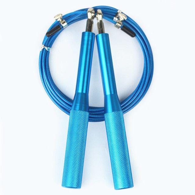 Adjustable Speed Jump Rope Aluminum Handle Fitness Training