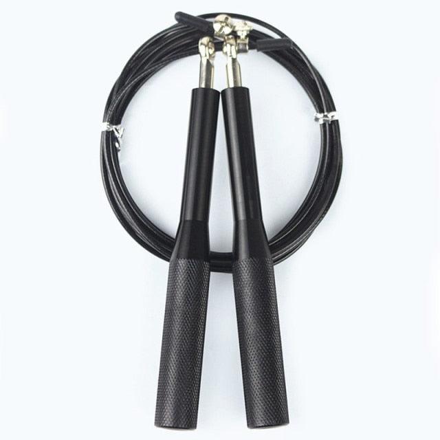 Adjustable Speed Jump Rope Aluminum Handle Fitness Training